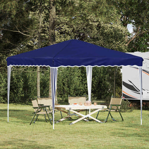 vidaXL Tonnelle de réception escamotable bleue 288 x 288 x 245 cm Tissu Oxford