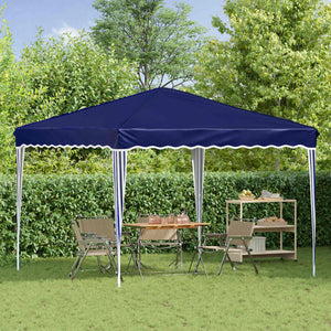 vidaXL Tonnelle de réception escamotable bleue 288 x 288 x 245 cm Tissu Oxford