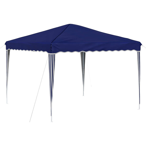 vidaXL Tonnelle de réception escamotable bleue 288 x 288 x 245 cm Tissu Oxford