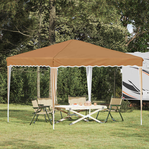 Beiges Pop-Up Partyzelt 288x288cm