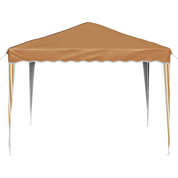 Beiges Pop-Up Partyzelt 288x288cm