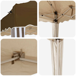 Pop-up Partyzelt Taupe 288x288 cm