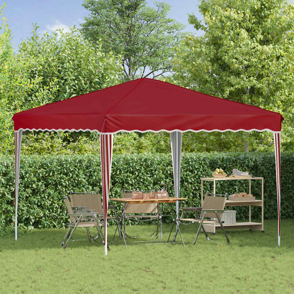 Pop-up Partyzelt Bordeauxrot 288x288 cm