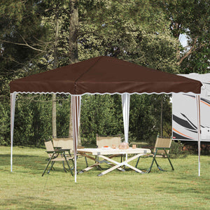 vidaXL Tonnelle pop-up Marron 288 x 288 x 245 cm Tissu Oxford