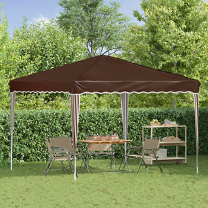 vidaXL Tonnelle pop-up Marron 288 x 288 x 245 cm Tissu Oxford