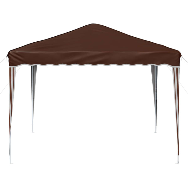 vidaXL Tonnelle pop-up Marron 288 x 288 x 245 cm Tissu Oxford