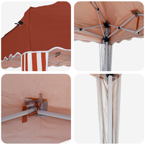 Pop-up Partyzelt Terrakotta 288x288 cm