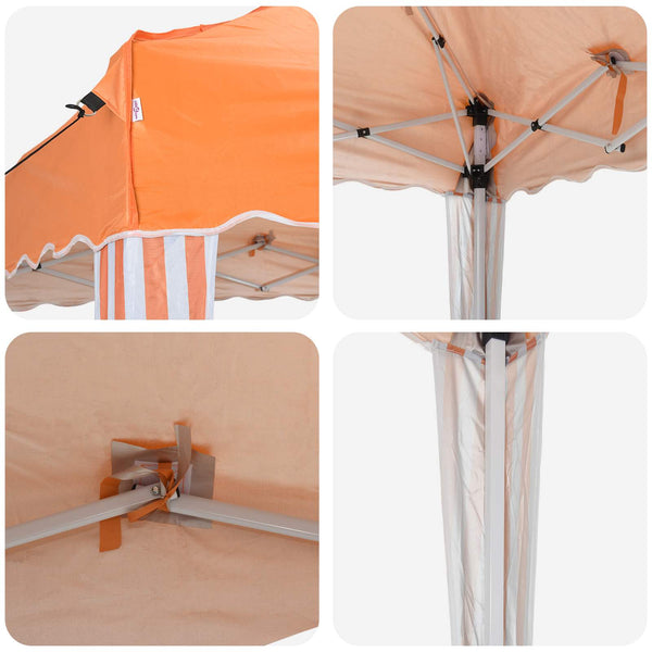 Pop-up Partyzelt Orange Oxford-Gewebe 288cm