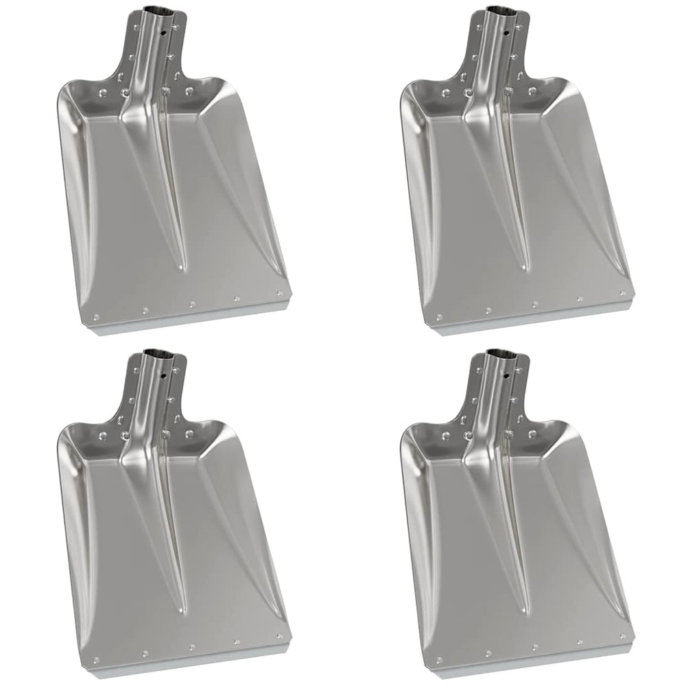 Aluminium Schaufelkopf Silber 4er Set
