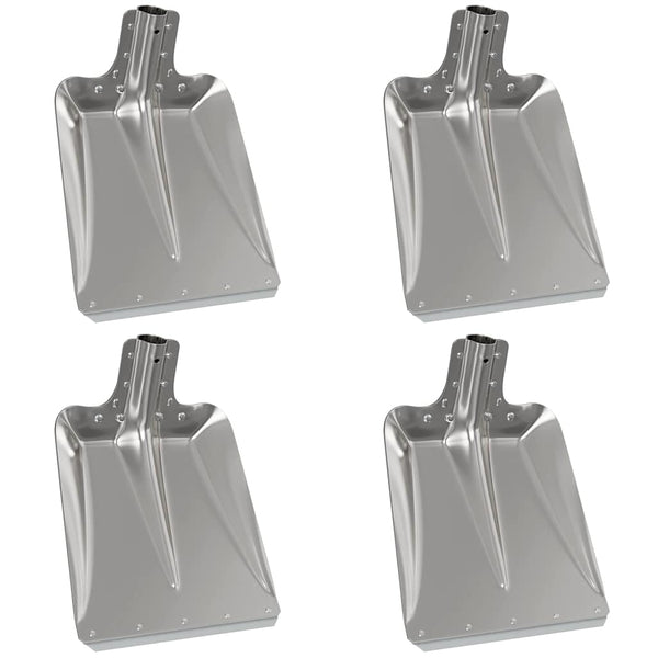 Aluminium Schaufelkopf Silber 4er Set