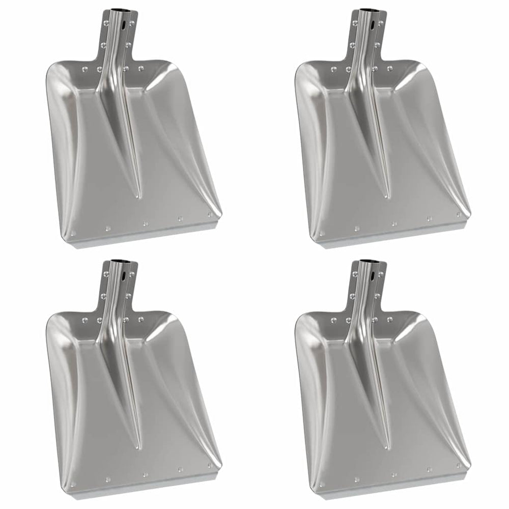 Aluminium Schaufelkopf Silber 4er-Set