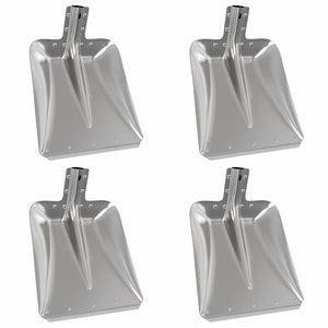Aluminium Schaufelkopf Silber 4er-Set
