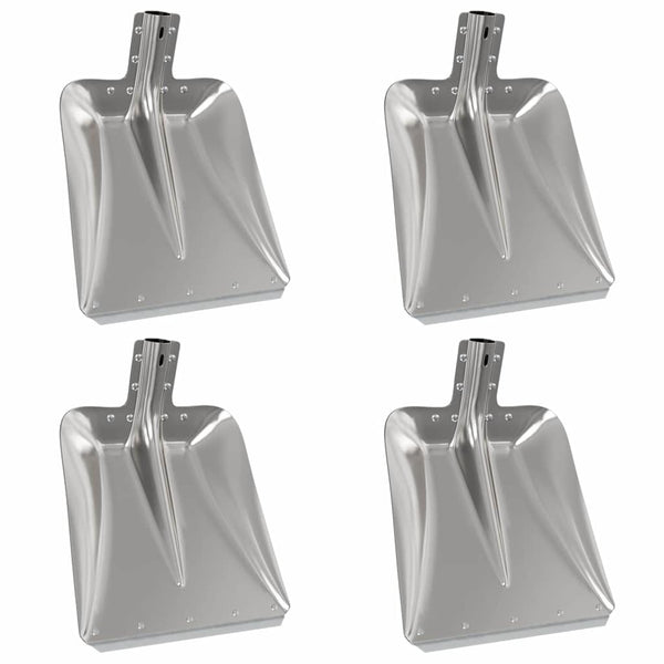 Aluminium Schaufelkopf Silber 4er-Set