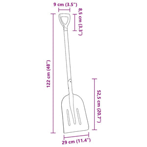 vidaXL Pelle argentée 29 x 122 cm Aluminium