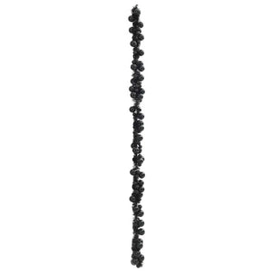 Schwarze Weihnachtskugel Girlande, 186 cm