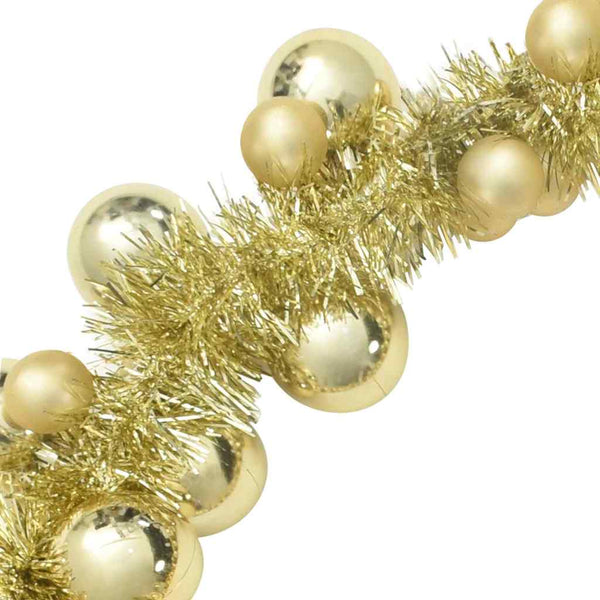 vidaXL Christmas Bauble Garland Gold 186 cm Polystyrene