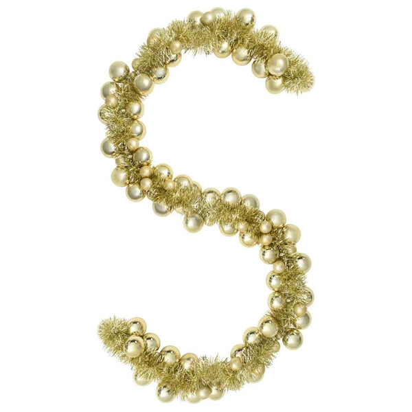 vidaXL Christmas Bauble Garland Gold 186 cm Polystyrene