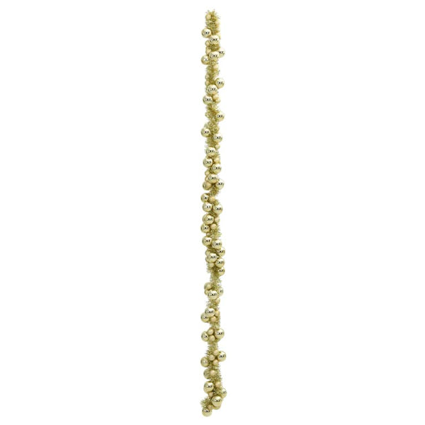 vidaXL Christmas Bauble Garland Gold 186 cm Polystyrene