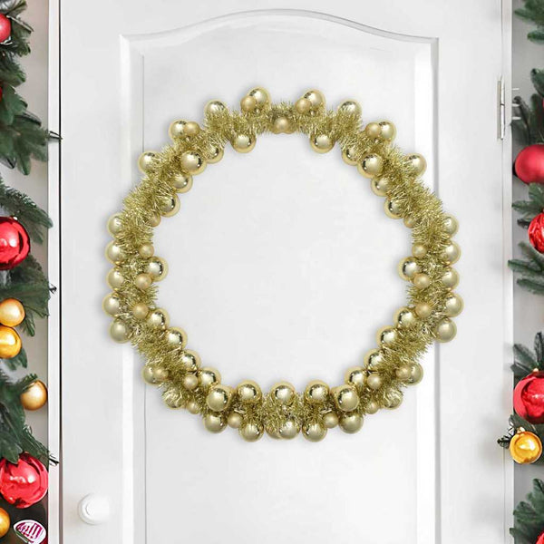 vidaXL Christmas Bauble Garland Gold 186 cm Polystyrene