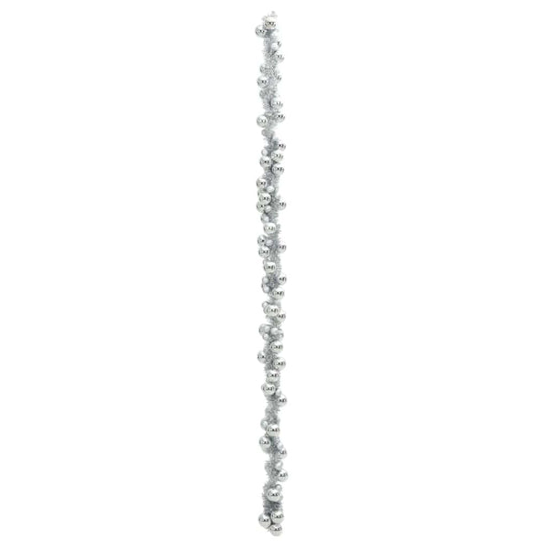 Silberne Weihnachtskugelgirlande 186cm