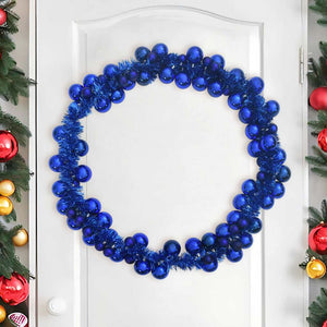 Blaue Weihnachtskugelgirlande 186 cm