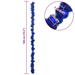 Blaue Weihnachtskugelgirlande 186 cm