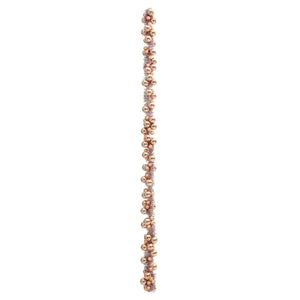Roségoldene Weihnachtskugelgirlande, 186 cm