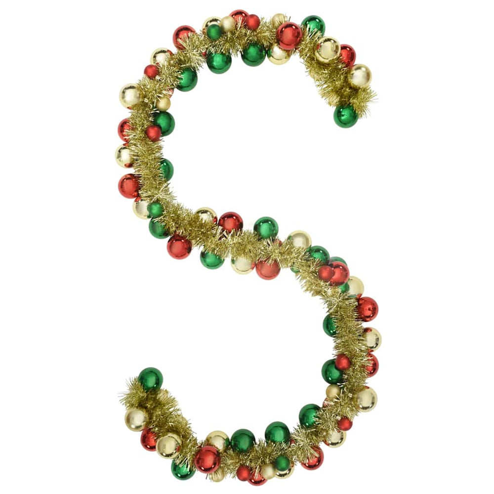 Weihnachtskugel Girlande Mehrfarbig 186cm