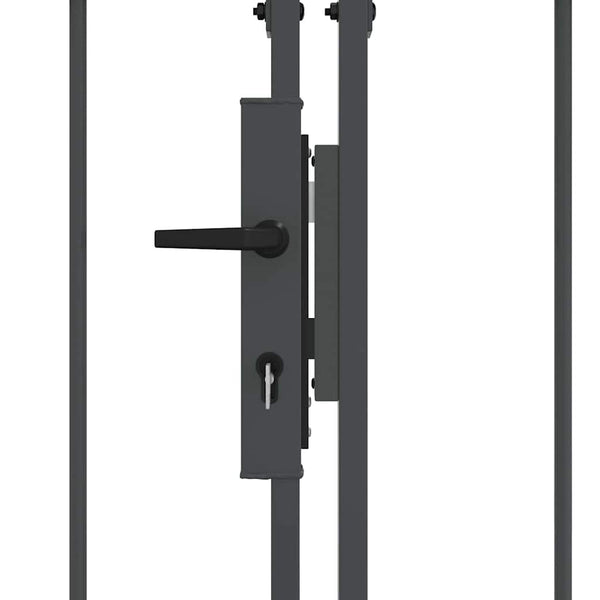 Graues Gartentor Assen, Stahl, 4 x 1,25 m