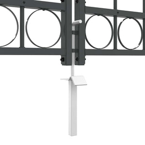 Graues Gartentor Assen, Stahl, 4 x 1,25 m