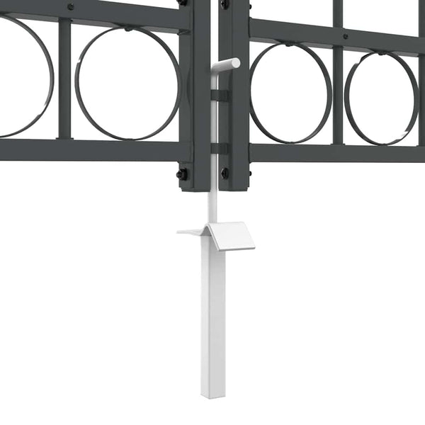Graues Gartentor Assen, Stahl, 4 x 1,25 m