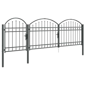 Graues Gartentor Assen, Stahl, 4 x 1,25 m