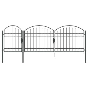 Graues Gartentor Assen, Stahl, 4 x 1,25 m