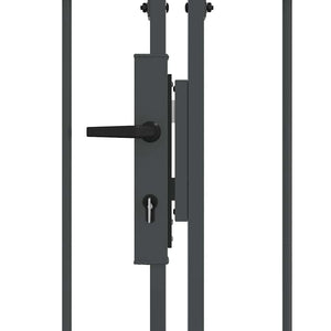 Gartentor Assen Grau, gewölbt, 500x100 cm