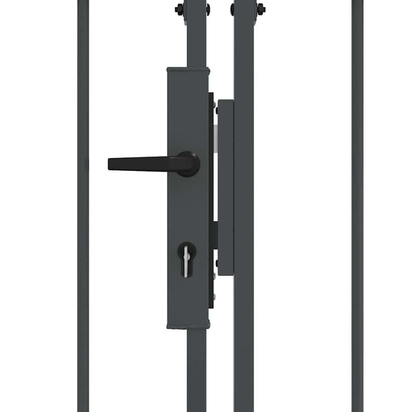 Gartentor Assen Grau, gewölbt, 500x100 cm