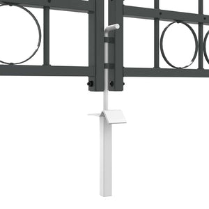 Gartentor Assen Grau, gewölbt, 500x100 cm