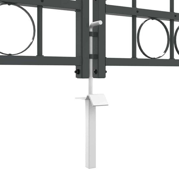 Gartentor Assen Grau, gewölbt, 500x100 cm