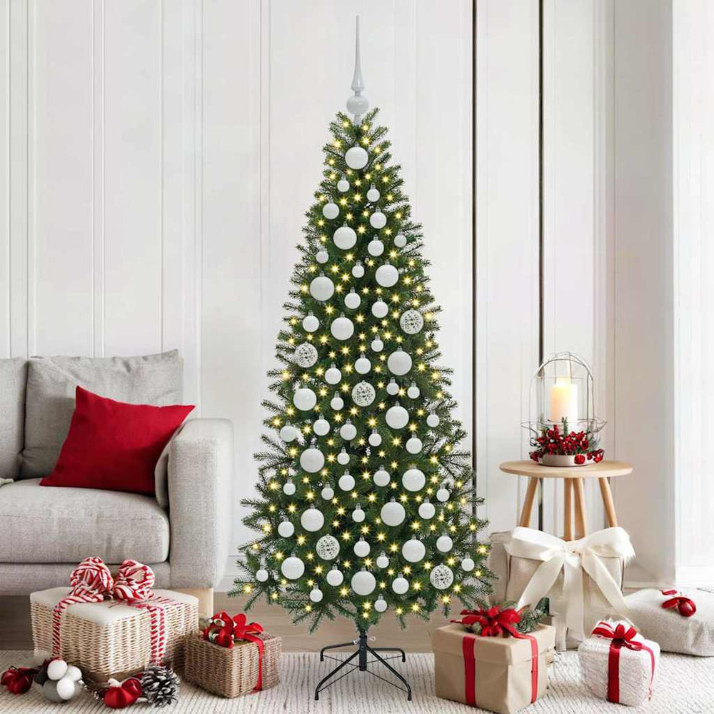 Weihnachtskugel Set mit 300 LEDs Weiß
