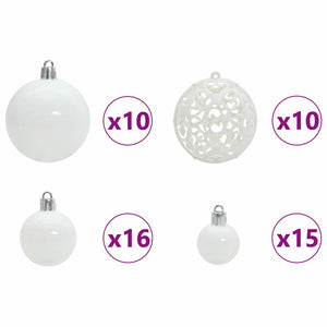 Weihnachtskugel Set mit 300 LEDs Weiß