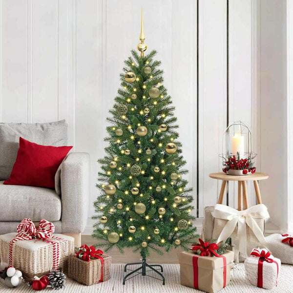Goldenes Weihnachtskugel-Set mit 150 LEDs