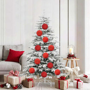 Weihnachtsbaumkugel Set XL Rot 9-teilig