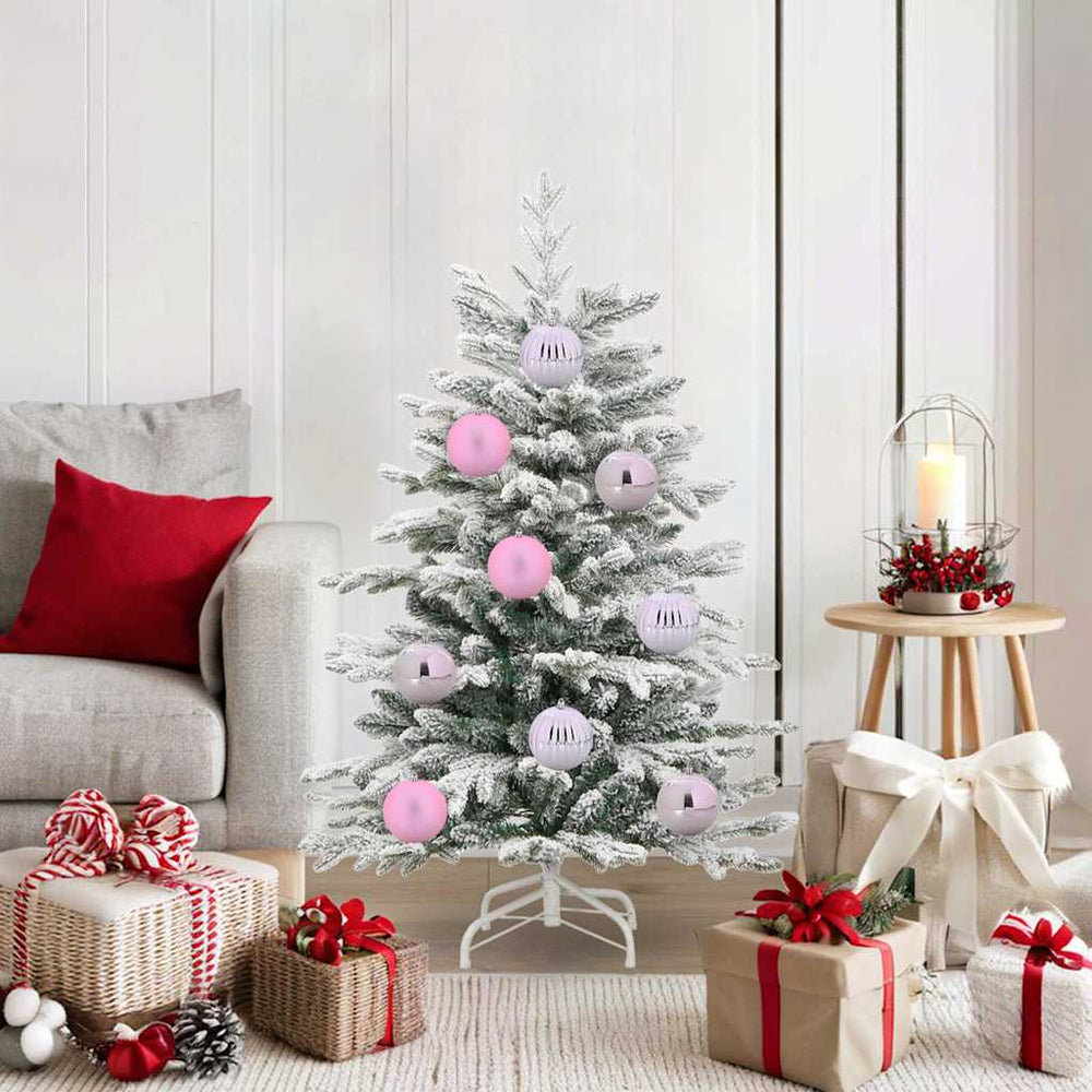 Rosa Weihnachtskugeln XL, 15er Set