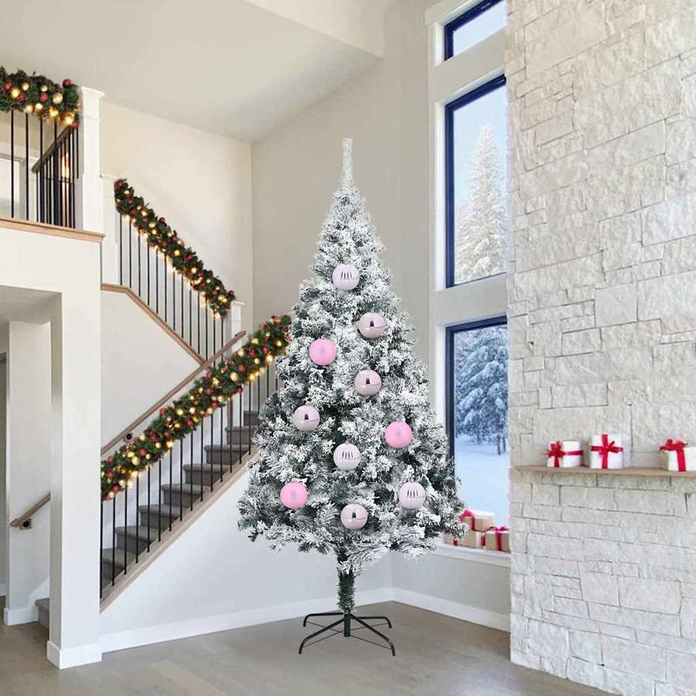 XXL Rosa Weihnachtskugeln 4er Set