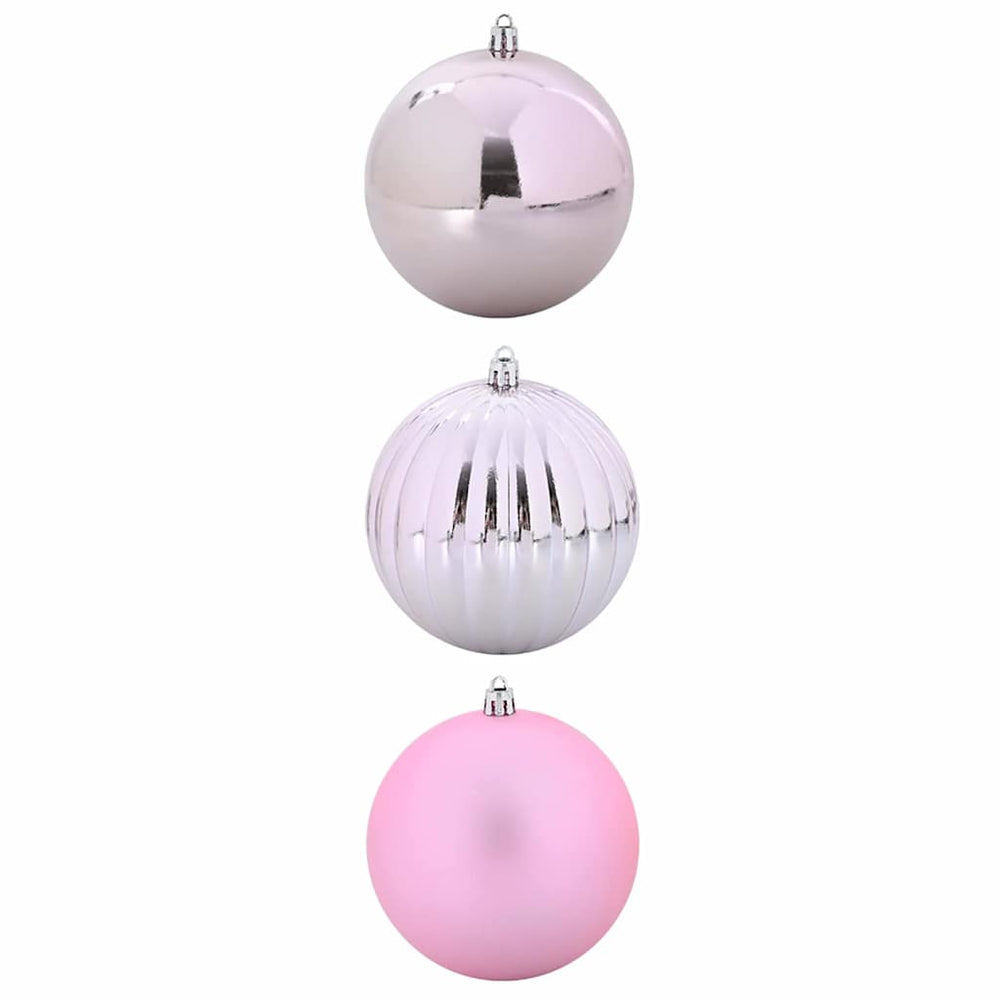 XXL Weihnachtsbaumkugel Set Rosa