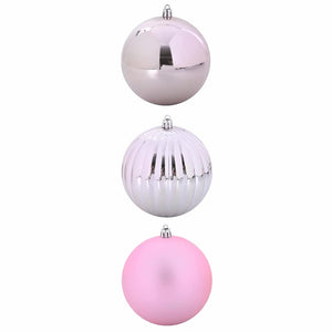 XXL Weihnachtsbaumkugel Set Rosa