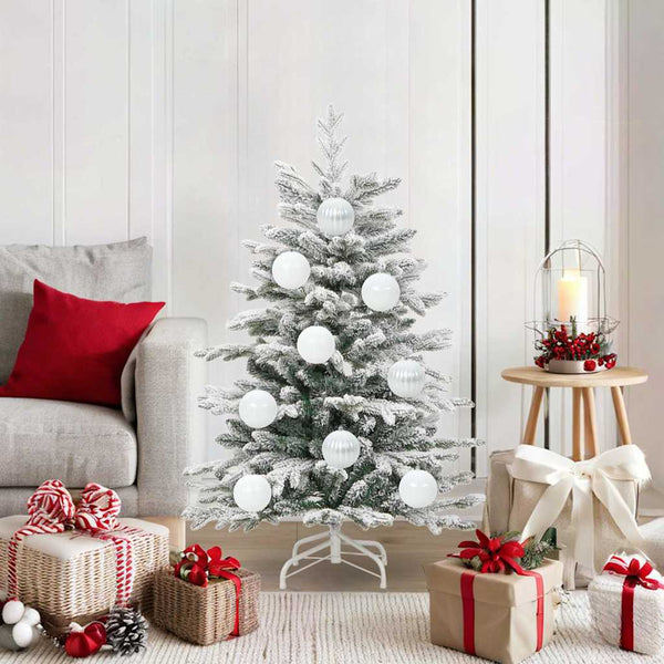 Weihnachtsbaumkugel Set Weiß 15-teilig