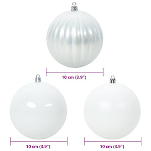 Weihnachtsbaumkugel Set Weiß 15-teilig