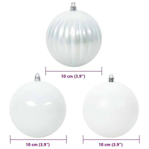 Weihnachtsbaumkugel Set Weiß 15-teilig