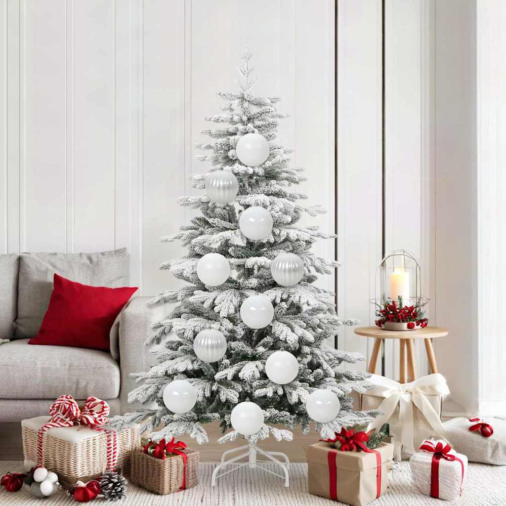 Weihnachtsbaumkugel Set Weiß 9-teilig