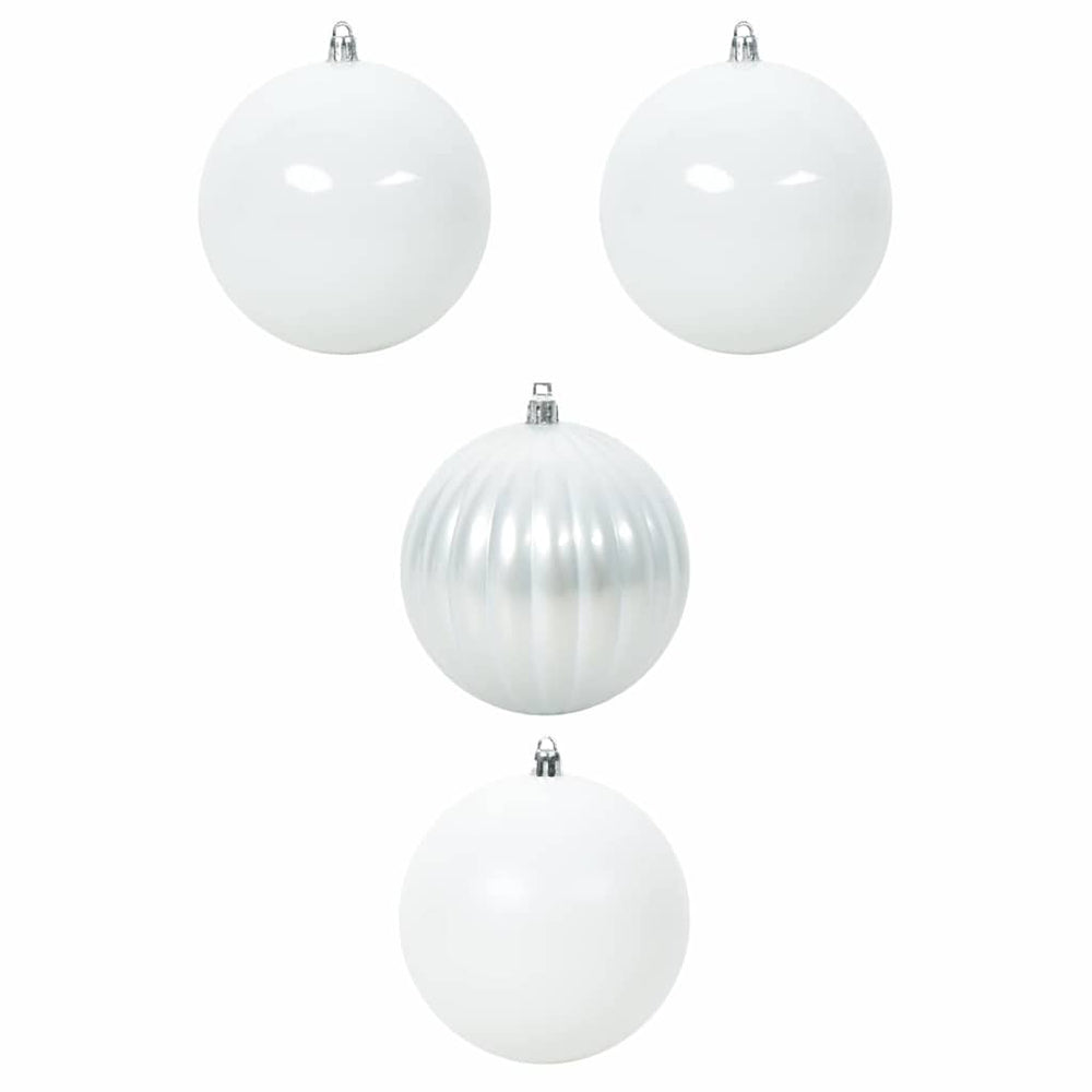 XXL Weihnachtskugel Set Weiß 4 Stk.